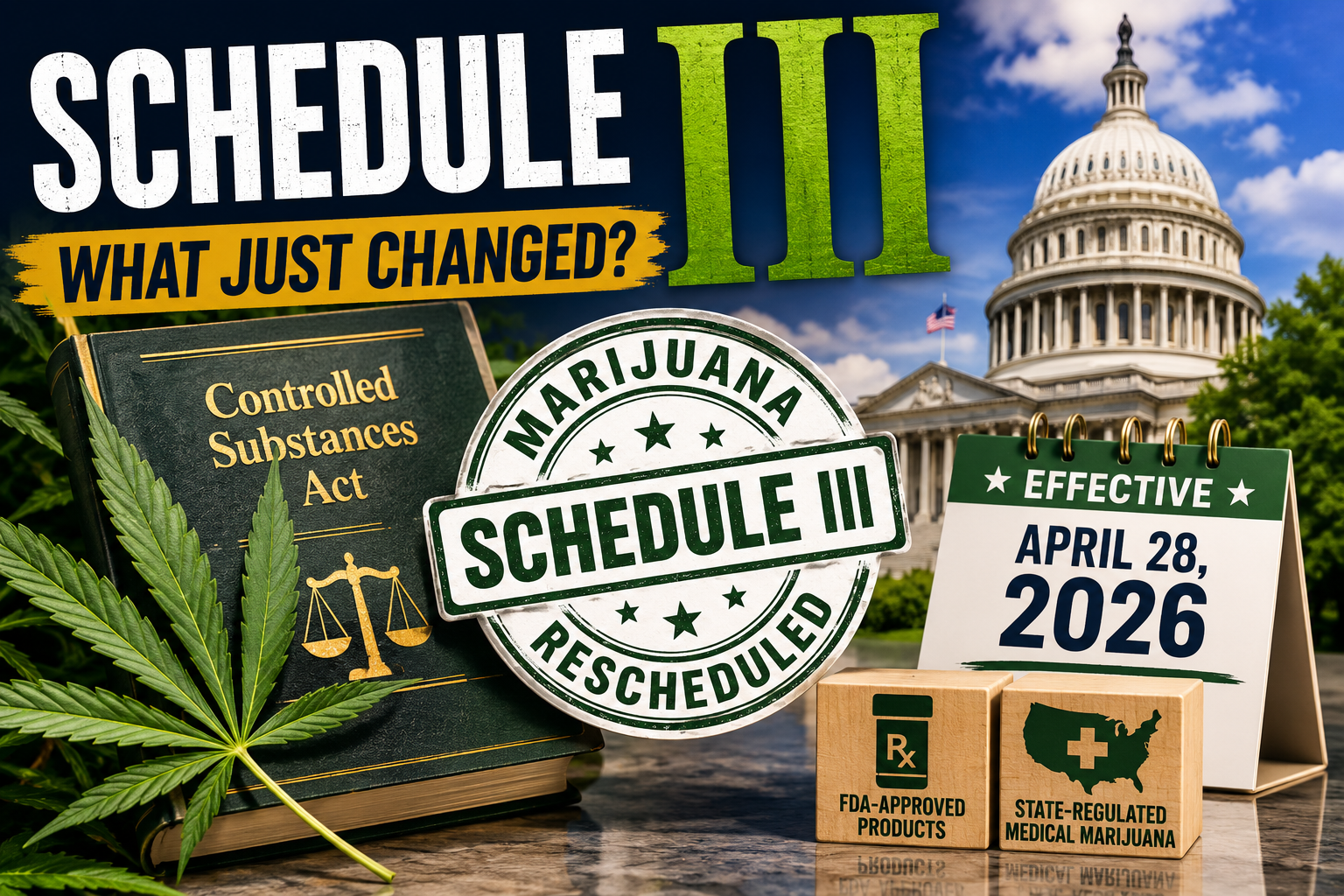 Cannabis Goes to Schedule III: What Hemp Operators Need to Understand About the New Federal Two-Tier System